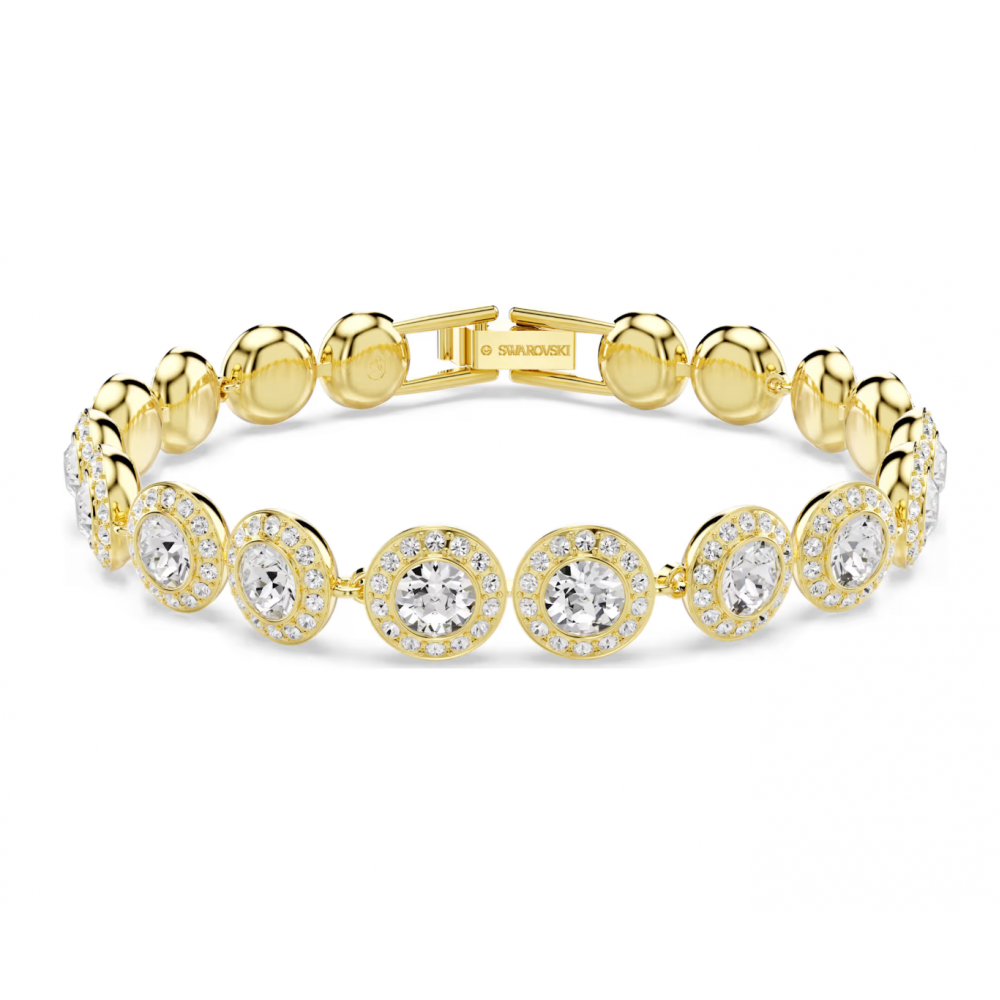 SWAROVSKI Una Angelic Set Στρογγυλή Κοπή, Λευκό, Επιμετάλλωση Ροδίου 5750619