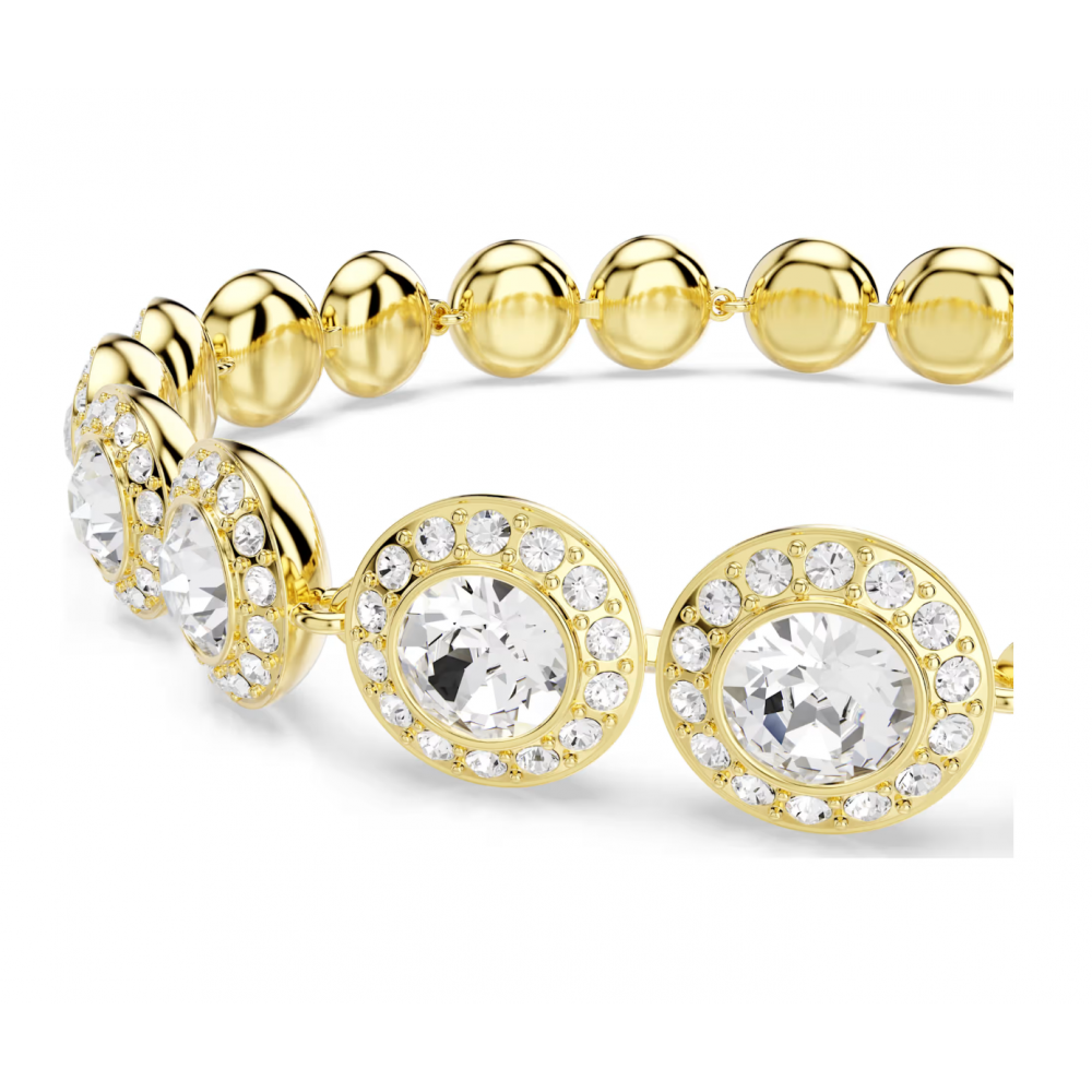 SWAROVSKI Una Angelic Set Στρογγυλή Κοπή, Λευκό, Επιμετάλλωση Ροδίου 5750619