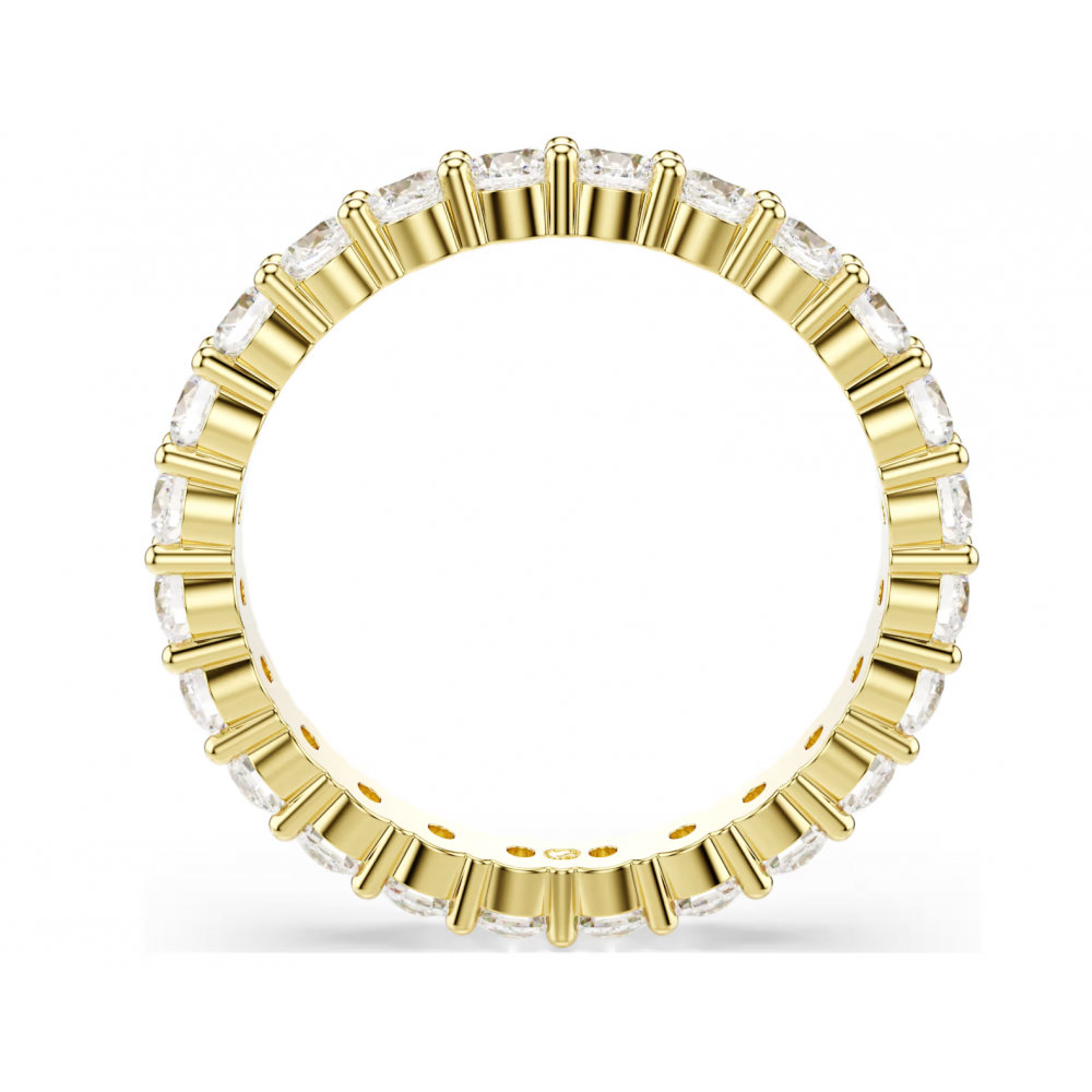 SWAROVSKI Δαχτυλίδι Matrix Vittore Στρογγυλή κοπή, Λευκό, Επιμετάλλωση σε Χρυσό Τόνο 5750960