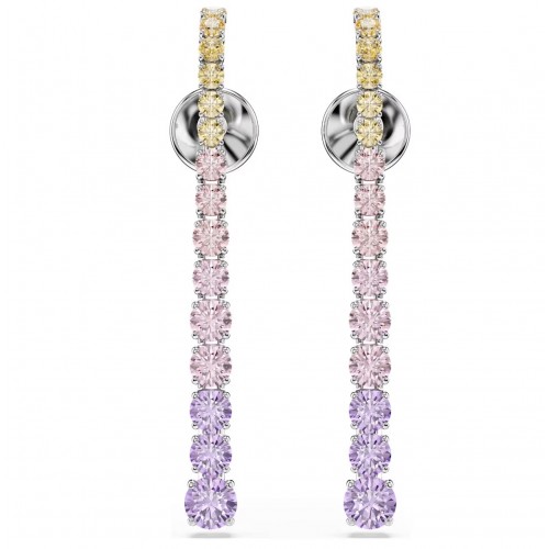 SWAROVSKI Σκουλαρίκια-σταγόνα Matrix Στρογγυλή Κοπή, Πολύχρωμα, Επιμετάλλωση ροδίου 5751195