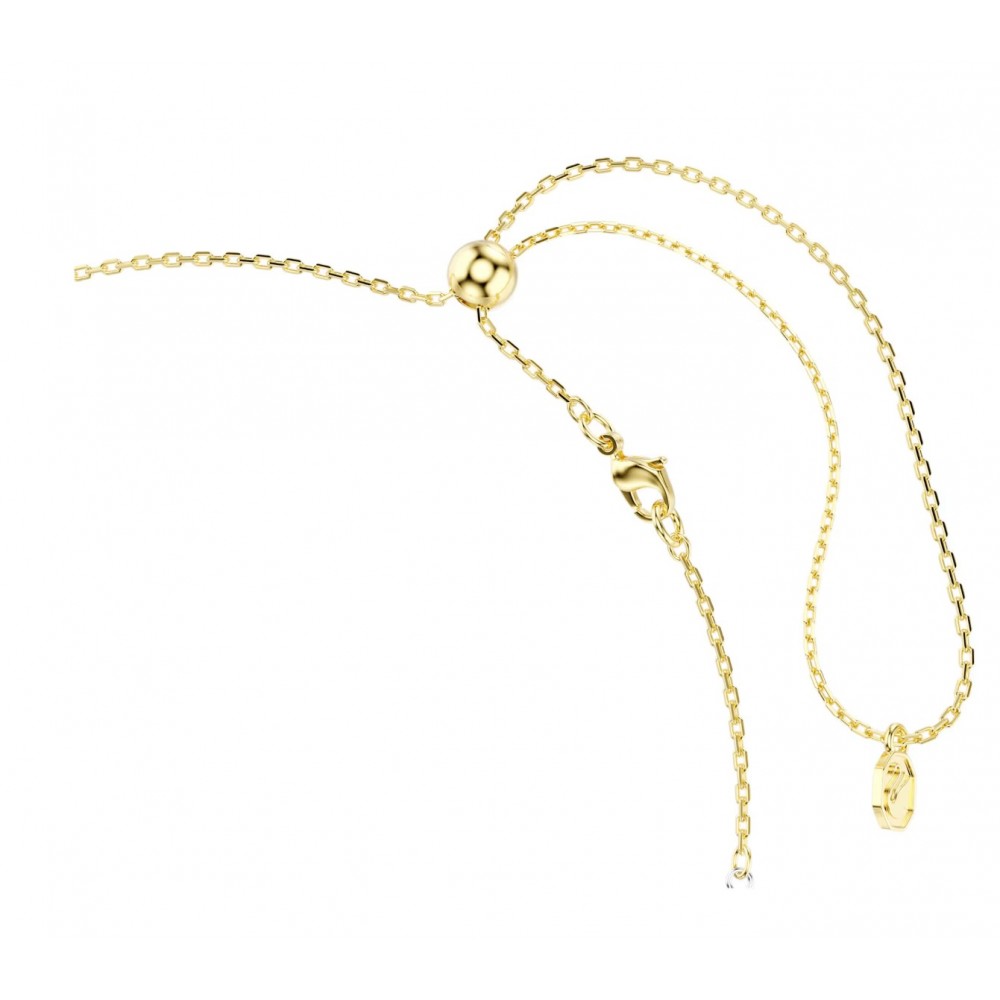 SWAROVSKI Κολιέ Hyperbola, Σχήμα Υ, Στρογγυλή Κοπή, Λευκό, Κόμπος, Φινίρισμα από διάφορα Μέταλλα 5752854