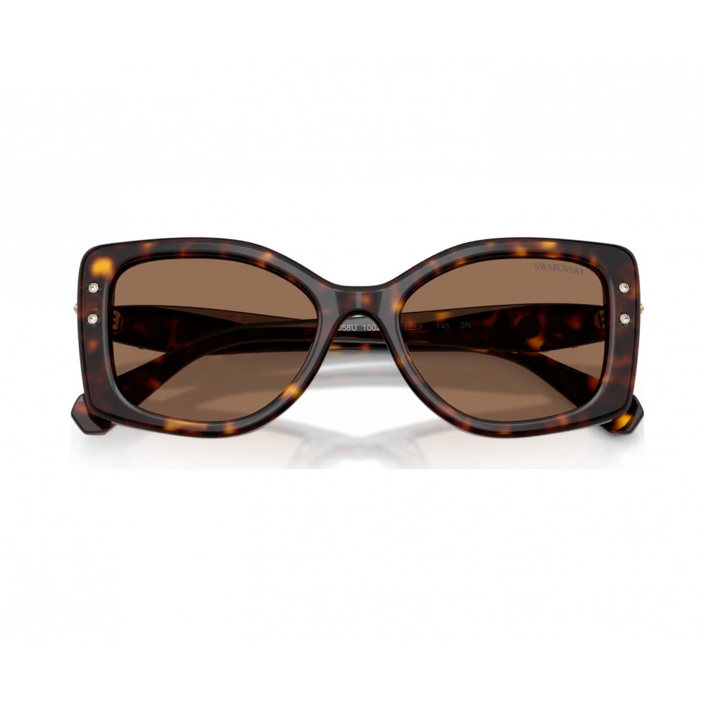 SWAROVSKI Imber Γυαλιά Ηλίου, Σχήμα με Στρογγυλεμένες άκρες, Καφέ 5752905