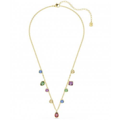 SWAROVSKI Κολιέ imber Μίξη κοπών, Πολύχρωμο, Επιμετάλλωση σε χρυσό 18K 5753274