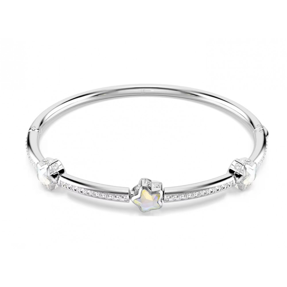 SWAROVSKI Chroma Άκαμπτο Βραχιόλι, Αστέρι, Λευκό, Μίξη Κοπών, Επιμετάλλωση Ροδίου 5754178