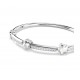 SWAROVSKI Chroma Άκαμπτο Βραχιόλι, Αστέρι, Λευκό, Μίξη Κοπών, Επιμετάλλωση Ροδίου 5754178