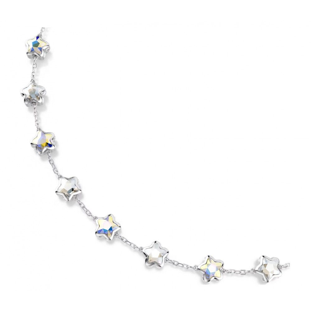 SWAROVSKI Chroma Κολιέ Μίξη Κοπών, Λευκό, Αστέρι, Επιροδιωμένο 5754183
