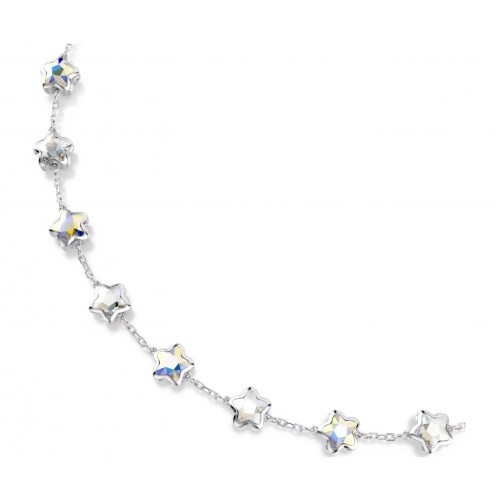 SWAROVSKI Chroma Κολιέ Μίξη Κοπών, Λευκό, Αστέρι, Επιροδιωμένο 5754183
