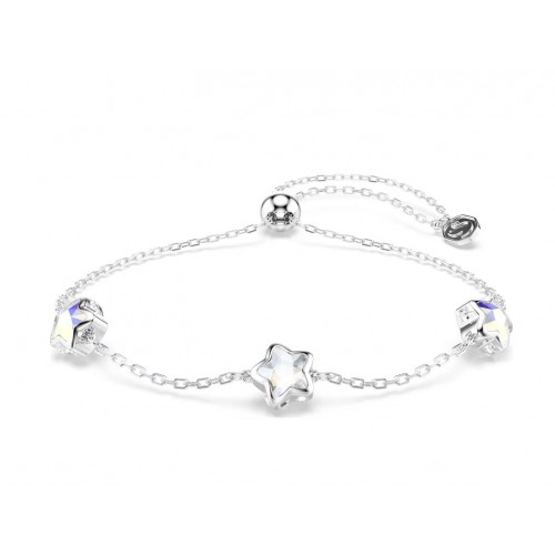 SWAROVSKI Chroma Βραχιόλι, Αστέρι, Λευκό, Μίξη Κοπών, Επιμετάλλωση Ροδίου 5754185