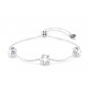SWAROVSKI Chroma Βραχιόλι, Αστέρι, Λευκό, Μίξη Κοπών, Επιμετάλλωση Ροδίου 5754185