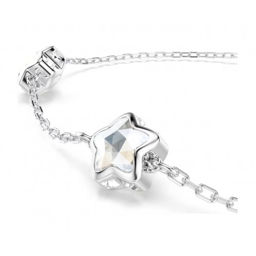SWAROVSKI Chroma Βραχιόλι, Αστέρι, Λευκό, Μίξη Κοπών, Επιμετάλλωση Ροδίου 5754185