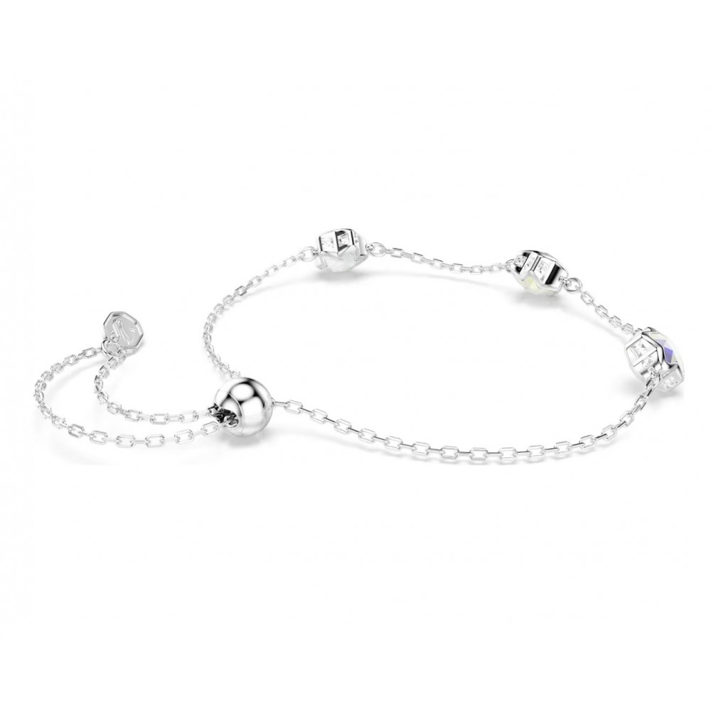 SWAROVSKI Chroma Βραχιόλι, Αστέρι, Λευκό, Μίξη Κοπών, Επιμετάλλωση Ροδίου 5754185