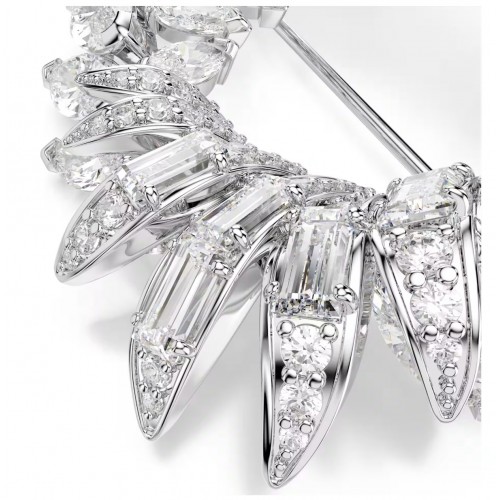 SWAROVSKI Καρφίτσα Mesmera, Marquise κοπή, Λευκό, Επιμετάλλωση ροδίου 5754566