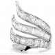 SWAROVSKI Δαχτυλίδι Coctail Vienna Μίξη κοπών, Κύκνος, Λευκό, Επιμετάλλωση ροδίου 5762206