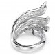 SWAROVSKI Δαχτυλίδι Coctail Vienna Μίξη κοπών, Κύκνος, Λευκό, Επιμετάλλωση ροδίου 5762206