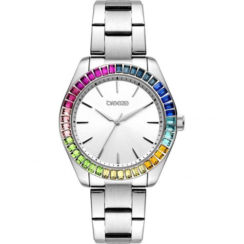 BREEZE Prismatic Crystals Silver Stainless Steel Bracelet 612411.1 BREEZE Prismatic Crystals Silver Stainless Steel Bracelet 612411.1