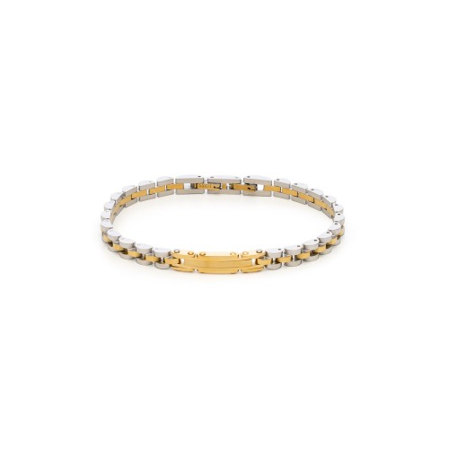 VISETTI Ανδρικό Ατσάλινο Βραχιόλι Δύο Τόνων 61C-BR434SG