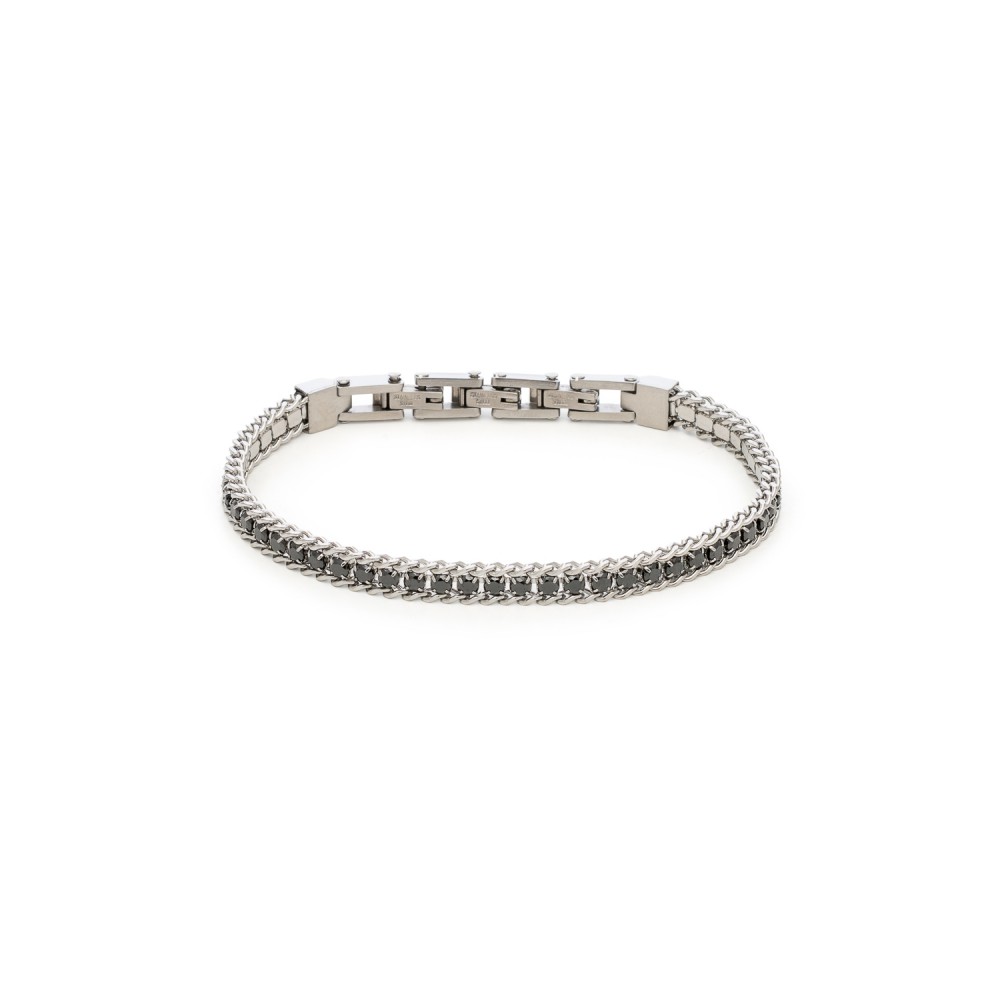 VISETTI Ανδρικό Ατσάλινο Βραχιόλι Δύο Τόνων 61C-BR435SB