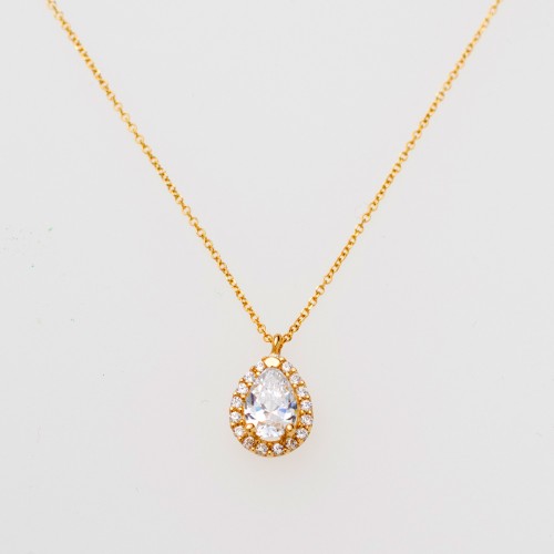 14K Χρυσό Κολιέ Με Ζιργκόν 6302K1