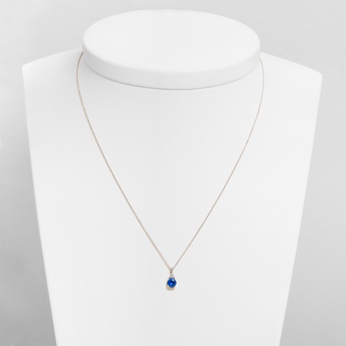 14K Λευκόχρυσο Κολιέ Ζιργκόν 6352L11