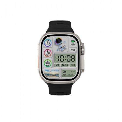 DAS.4 SU08 smartwatch ιβουάρ κάσα και μαύρο λουράκι σιλικόνης 65021