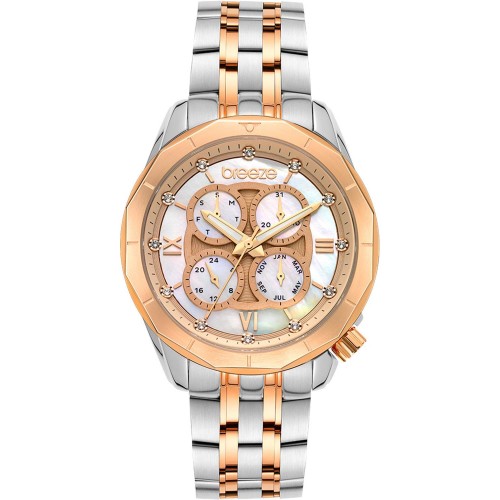 BREEZE Symmetria Swarovski Two Tone Stainless Steel Bracelet 712261.4