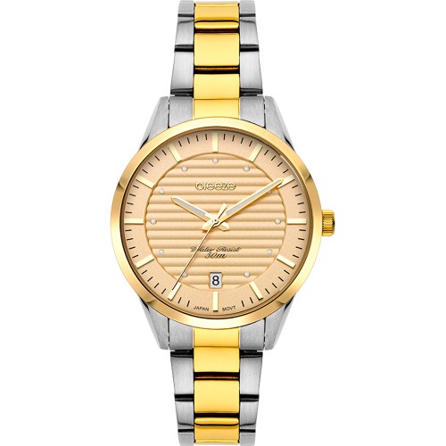 BREEZE Retraux Two Tone Stainless Steel Bracelet 712361.2 BREEZE Retraux Two Tone Stainless Steel Bracelet 712361.2