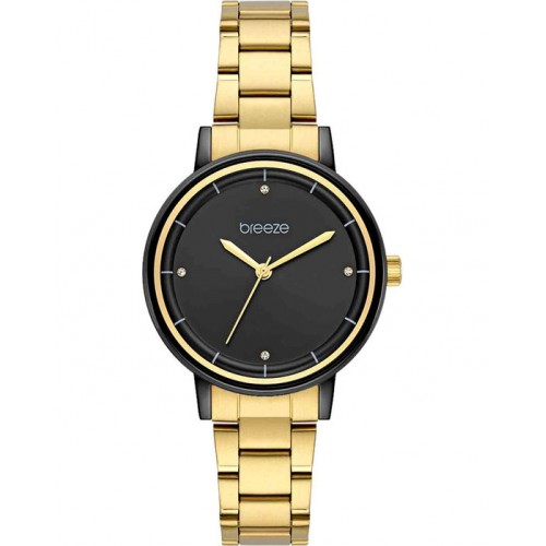 BREEZE Mystique Crystals Gold Stainless Steel Bracelet 712381.5 BREEZE Mystique Crystals Gold Stainless Steel Bracelet 712381.5