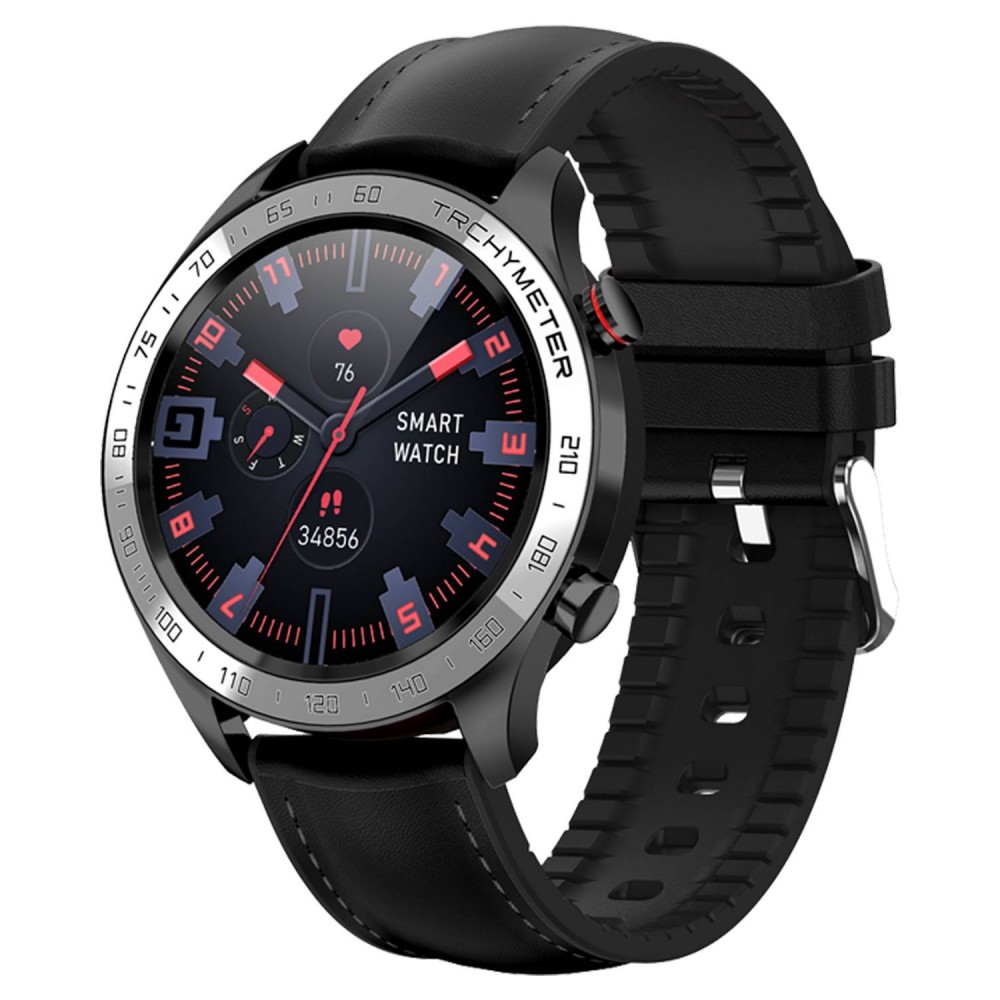 DAS.4 SG22 Smartwatch Black Leather Strap 75031