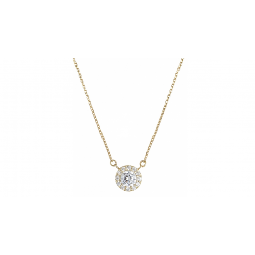 14K Χρυσό Κολιέ με Ζιργκόν K9069/O