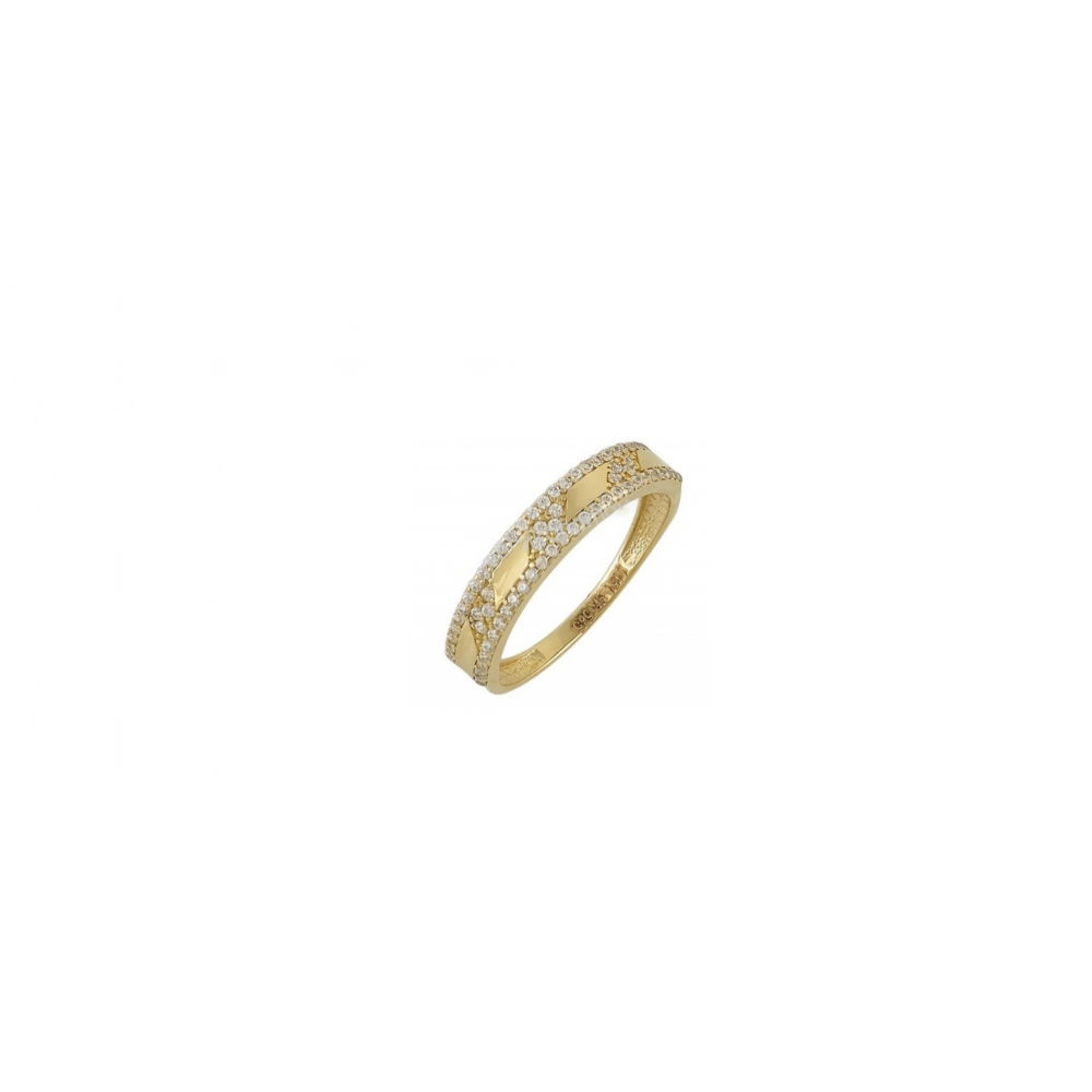 14Κ Χρυσό Δαχτυλίδι με Ζιργκόν D9186/O