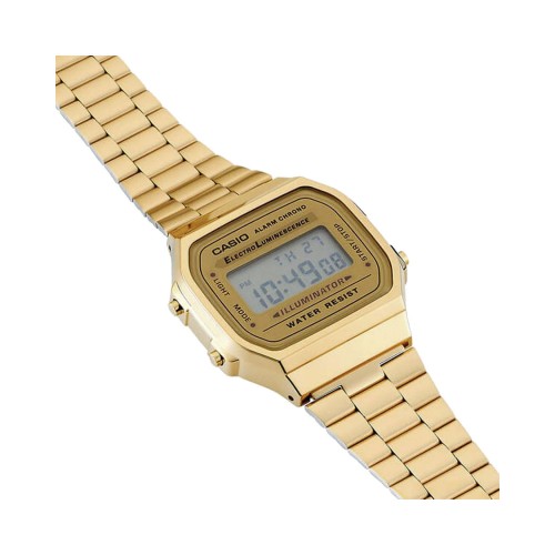 CASIO Vintage Επιχρυσωμένο Μπρασελέ Από Ανοξείδωτο Ατσάλι A-168WG-9EF