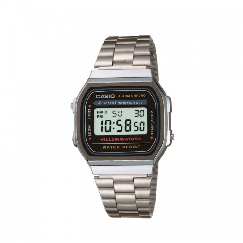 Casio Classic Χρονογράφος με Μπρασελέ Από Ανοξείδωτο Ατσάλι A-168WA-1YES Casio Classic Χρονογράφος με Μπρασελέ Από Ανοξείδωτο Ατσάλι A-168WA-1YES