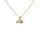Victoria Cruz “Botanic” Collection Κολιέ Κοντό, Επιχρυσωμένο Με Swarovski A4464-14DG
