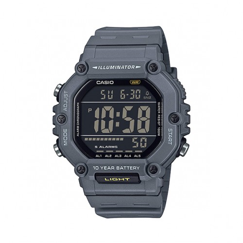 CASIO Standard με Μαύρο Λουράκι από Καουτσούκ AE-1600H-8BVEF