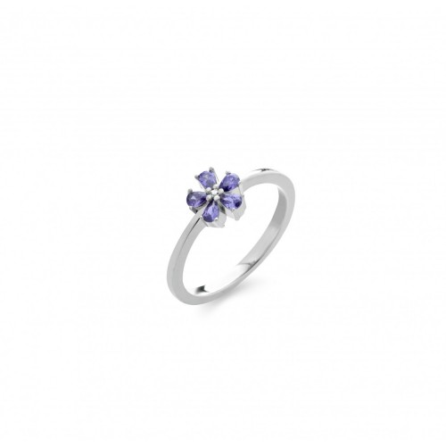 LAURA P. Coctail Δαχτυλίδι με Ασήμι 925 και Ζιργκόν AN0108BVL/16