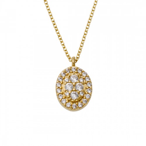 14K Χρυσό Κολιέ με Ζιργκόν AX2611