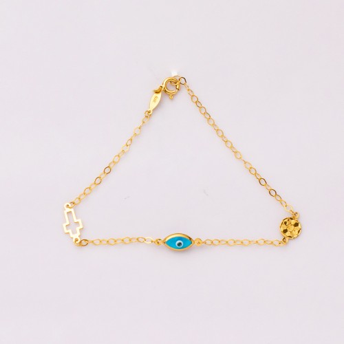 9K Χρυσό Βραχιόλι B20BVRD