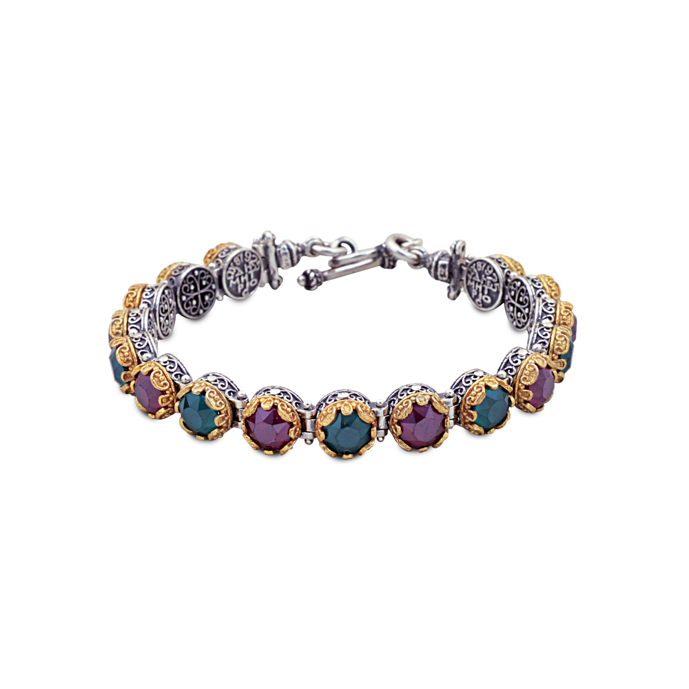DIMITRIOS EXCLUSIVE Βραχιόλι από Ασήμι 925 με Swarovski κρύσταλλα B50