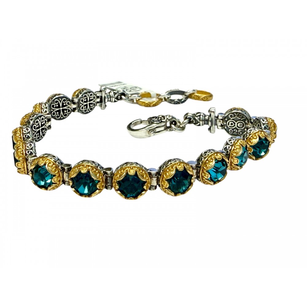DIMITRIOS EXCLUSIVE Βραχιόλι από Ασήμι 925 με Swarovski κρύσταλλα B50