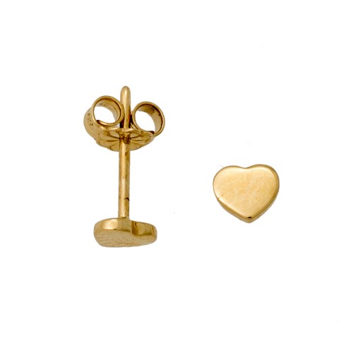 14K Χρυσά Σκουλαρίκια Παιδικά  "Καρδιά" B870AG