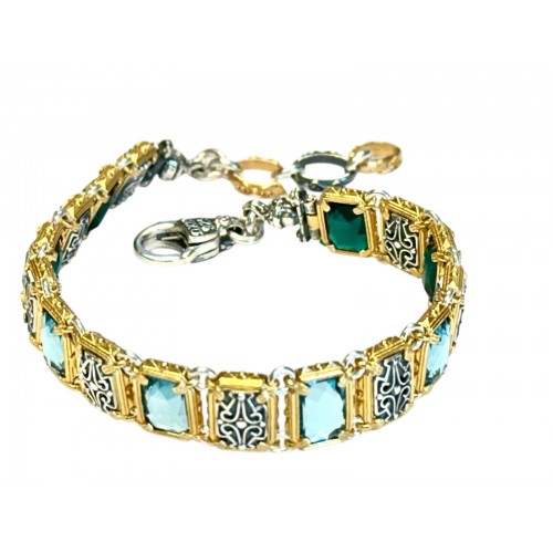 DIMITRIOS EXCLUSIVE Βραχιόλι διπλής όψης με Swarovski πέτρες B92-1