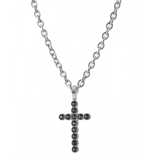 REBECCA Word Necklace Silver Plated  BASKBN03