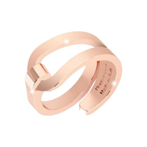 REBECCA Iconic Ring Rose Gold Tone Plated BICABR01