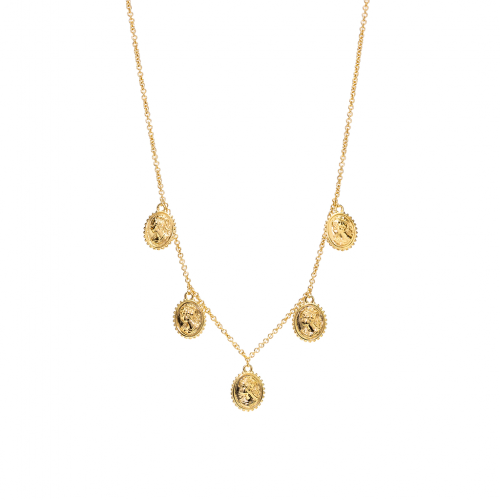 REBECCA Madama Necklace Gold Tone Plated  BMMKBO17