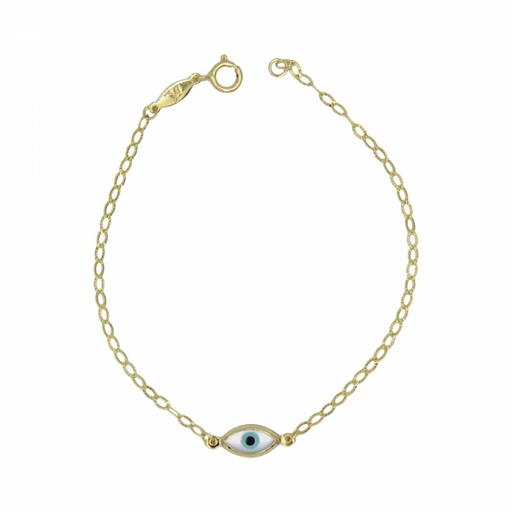 14K Χρυσό Bραχιόλι με Ματάκι BP184BJ