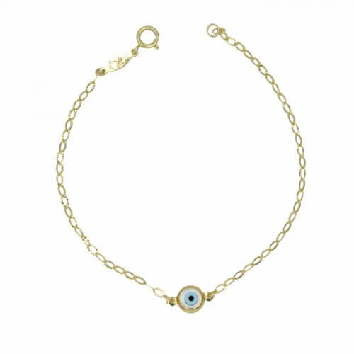 9K Χρυσό Bραχιόλι με Ματάκι BP185BJ