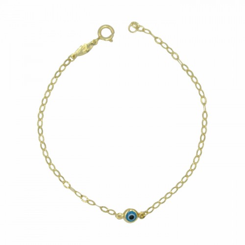 9K Χρυσό Bραχιόλι με Ματάκι BP189BJ