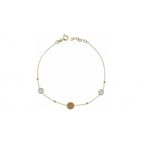 14K Χρυσό Bραχιόλι Με Φίλντισι BP9025