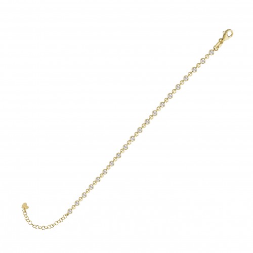 LAURA P. Coctail Βραχιόλι 925 Ασήμι με Ζιργκόν BR0014GB