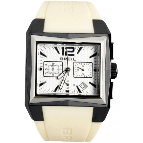 BREIL Chronograph Beige Rubber Strap BR0234 BREIL Chronograph Beige Rubber Strap BR0234